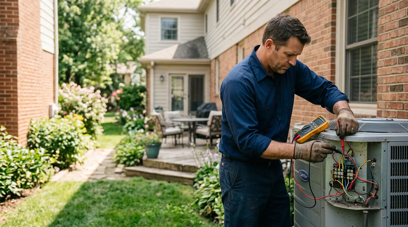 HVAC technician working near Delta, PA